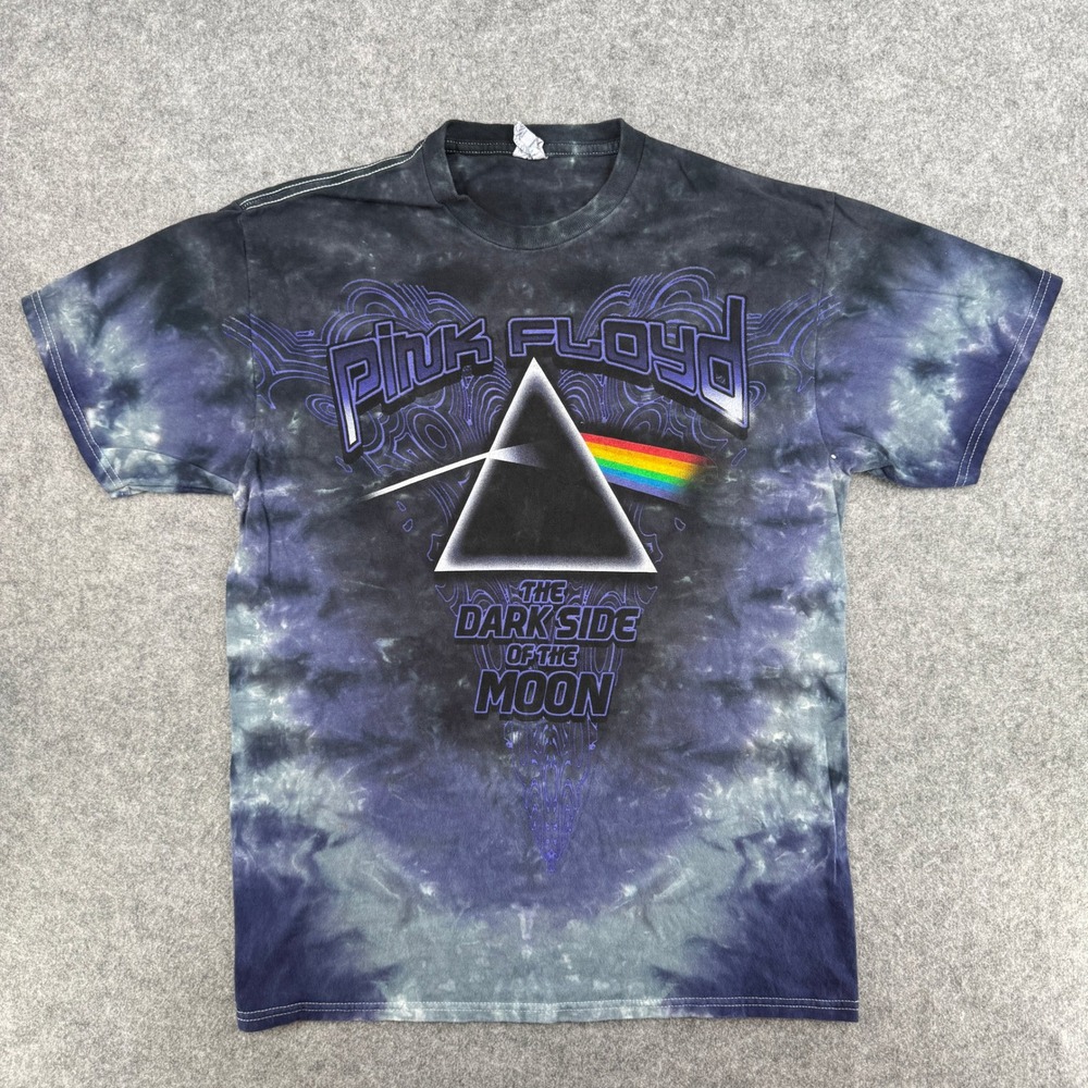Vintage Medium Pink Floyd Dark Side of the Moon Tie Dye Delta T-Shirt Mens